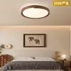[Selección Estricta] Lámpara de Techo Antigua para Protección Ocular Estilo Nórdico Simple Color Nogal Estilo Silencioso Estilo Americano Retro Hogar Super Brillante