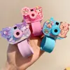 Nueva Pulsera para Niños Cámara Anillo de Presión Pulsera Juguete para Niña Regalo Kloomi Lindo Dibujo Animado Pony Polly