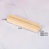 Venda Direta de Fábrica Base de Cartão de Madeira Maciça, Dimensões*2,7*1,7Cm, Suporte de Exibição de Madeira Retangular para Recados e Cartões Postais