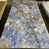 Impresión de paneles de pared UV pintura tablero dorado chapa de madera tablero de cristal de carbono Kulinan bronceado tablero transparente panel de ondas pared de fondo
