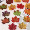 Folha de Bordo Simulação Peça Única Folha de Árvore Falsa Foto de Casamento Outono Flor Artificial Cena de Guia de Estrada Arranjo Luzes de Fio Adereços para Foto