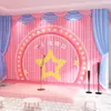 Papel de parede do palco da competição do anfitrião pequeno pano de parede de fundo para apresentação de jardim de infância papel de parede da parede de fundo da sala de aula de treinamento de oratória