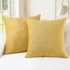 Fronha de Veludo Cotelê Amazon para Sofá, Cama, Escritório Material Veludo Cotelê Cor Sólida Almofada Decorativa Simples Fronha de Almofada de Encosto