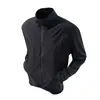Chaqueta ligera gris claro con cuello alto, corte slim, protección solar para hombre, abrigo fino de malla transpirable de secado rápido para verano, ropa deportiva para exteriores estilo americano, ciclismo