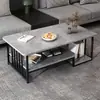 Mesa de centro para sala de estar, nuevo modelo 2026, mesa de té pequeña para balcón, diseño de lujo ligero y de alta gama, mesa de centro simple para apartamentos pequeños