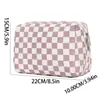 Bolsa de almacenamiento a cuadros transfronteriza Qiao Mu, de alta calidad, bolsa de cosméticos de gran capacidad, organizador de cosméticos de viaje, bolsa de almacenamiento portátil