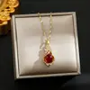 Cadena de clavícula de acero de titanio estilo retro nacional moda candado de paz de jade colgante de izaje todo partido temperamento accesorios de estilo chino de alta calidad
