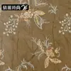 Tecido de veludo para outono e inverno com bordado floral, tecido de casaco bordado estilo chinês, colete estilo étnico, tecido para vestido feminino