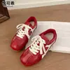 Zapatillas de entrenamiento alemanas de cuero genuino, de perfil bajo, que aumentan la altura, para mujer, nueva colección primavera 2026, retro y versátiles, zapatillas casuales