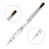 Caneta para Nail Art Haste de Onda Quente Mais Vendida na Fronteira, Haste Acrílica de Uso Duplo, Ferramenta Caneta para Manicure Francesa de Fototerapia