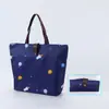 Sacola de Compras Dobrável Ecológica com Impressão Personalizada, Armazenamento Portátil, Brinde Promocional, Bolsa Tote Dobrável de Tecido Oxford