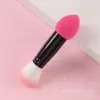 Herramientas de Maquillaje de Caramelo Macarrón de Venta Caliente Transfronterizas, Esponja de Maquillaje, Base Líquida, Pincel de Rubor de Doble Punta en Forma de Bala que No Absorbe Polvo