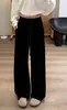 Pantalones de Tencel para Primavera/Verano 2026, Nuevos, Levanta Glúteos, Casual, con Cordón, Pierna Ancha, Largo hasta el Suelo, Cintura Alta, Holgados, Adelgazantes, Caída Suave, Largos