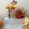 Comercio electrónico transfronterizo para estante de flores acrílico transparente para bodas, mesa principal del salón de bodas, estante de flores, guía de camino geométrica, fábrica al por mayor