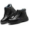 Zapatos de Trabajo Transfronterizos para Hombre, Zapatos de Protección Laboral de Cuatro Estaciones con Puntera de Acero Fuerte y Duradera, Zapatos de Trabajo Anti-Aplastamiento y Anti-Perforación, Zapatos de Seguridad Resistentes al Desgaste