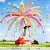 Globos de fuegos artificiales de tira larga de color dopamina para exteriores, accesorios para fotos infantiles, montaje de decoración de cumpleaños para niños y niñas
