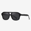 Gafas de Sol de Doble Puente para Comercio Exterior Estilo Europeo y Americano Personalidad Retro Gafas de Sol de Acetato Hechas a Mano Deportes al Aire Libre Polarizadas