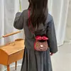 2026 Versión Coreana de Ins Lindo Gato Azul Denim Lazo Accesorios para Bolsos Bolsa Pequeña Princesa Niñas Bolso Cruzado Moderno