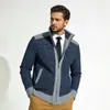 2025 Novo Outono e Inverno Transfronteiriço Veludo Espessado Tamanho Grande Suéter Jaqueta de Comércio Exterior Casual Gola Alta Cardigan Masculino Atacado