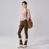 Sujetador Deportivo para Mujer con Almohadillas en el Pecho Espalda Bonita Cuello Halter Camiseta sin Mangas para Yoga Espalda Abierta con Tirantes Ropa de Entrenamiento de Pilates Conjunto de Fitness