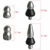 Accesorios para máquina de limpieza máquina desatascadora de tuberías boquilla profesional conexión rápida de 1/4 boquilla de tubería boquilla de ratón de alcantarilla de limpieza