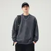 Sudadera de Cuello Redondo Anyang para Hombre Otoño Peso Pesado 2025 Nueva Marca Guapa de Moda Tops Camisetas Básicas de Punto para Hombre Venta al por Mayor