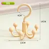 Gancho Rotativo Seis Garras Dopamina para Pendurar Bolsas, Gancho Multifuncional Doméstico para Roupas Íntimas e Chapéus, Prateleira de Armazenamento Sem Furos