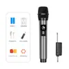 Micrófono Inalámbrico de Segmento U Transfronterizo, Amplificador Universal Recargable Uno a Dos, Micrófono de Mano para K-Singer en Casa y al Aire Libre