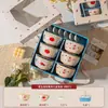 Regalos Pequeños Prácticos para Otros, Vajilla de Cerámica, Juego de Bol y Palillos, Caja de Regalo, Regalos para Empleados de Eventos de Apertura, Recuerdos