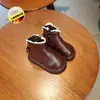 Botas para bebê menina sapatos de inverno sola macia sapatos para bebê andar sapatos de algodão infantis com veludo extra sapatos de menina sapatos de princesa botas pequenas de couro