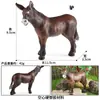 Simulación Cognitiva Animal Sólido Aves de Corral Ganado Burro Modelo Cría Burro Manchado Burro Juguete Burro Adornos