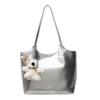 Bolso Tote Grande de Capacidad Simple y Versátil para Mujer Verano 2026 Estilo Coreano Moda Casual Bolso de Hombro Bolso de Axila de Gama Alta