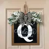 Yzm Cartas Inglesas Transfronterizas Decoración Personalizada para Puerta Principal Colgante para Puerta Accesorios Artesanías de Madera