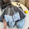 Traje Deportivo para Niños Estilo Primavera y Otoño 2026 Nuevo Estilo Niño Bebé Estilo Coreano Conjunto de Dos Piezas Ropa Delgada Bonita para Niños
