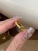 El Anillo de Fila de Bambú de Cobre Oro y Plata ""Surgiendo del Día"", Anillo Medieval Cepillado, Elegante de Nicho, Lujo Accesible y Exquisito Anillo de Cola