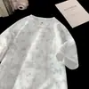 Camiseta de Verão Tendência Ins Masculina Jiangfu Tie-Dye Manga Curta Versátil Estilo Americano Cor Sólida Solta Esportiva Meia-Manga