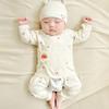 Roupas para bebê recém-nascido outono e inverno algodão para recém-nascido 0 quente março base monge dividido traje de roupa íntima de outono para bebê
