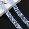 Adhesivo de Doble Cara Adhesivo Termofusible Colorido Abs Redondo Perla Tira Adhesiva Cinta de 1.5 cm de Ancho Zapato Bolsa Calcomanía de Cristal