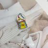 Broche de oso de té con leche Insignia linda japonesa Insignia de bebida personalizada Insignia de animal de dibujos animados Accesorios para mochila de hombre y mujer