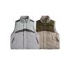 Estilo Récord Invierno Nuevo Montaña Estilo Japonés Costura Cuello Chaleco Acolchado de Algodón Tendencia Cortavientos Cálido Color de Contraste Ropa para Hombre Hombro Tendencia