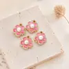 Pingente de Flor de Esmalte Exquisito para Pulseira Colar Acessórios de Joias Podem Misturar Lote Venda Direta de Fábrica Transfronteiriço