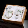 Tazas de Té Esmaltadas, Tazas de Café de Alta Calidad para Oficina, Tazas de Té para Mujer, Vasos de Vidrio de Lujo de Gama Alta, Venta al por Mayor de Fabricante
