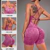 Ropa de Yoga sin Costuras Transfronteriza con Tirantes Finos, Espalda Bonita, Cintura Alta, Ajustada a la Cadera, Ropa de una Pieza para Deporte y Fitness para Mujeres
