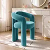 Taburete de Maquillaje Lujo Ligero Silla de Maquillaje Avanzada Estilo Nórdico Crema Silla de Maquillaje Respaldo Cómodo Silla para Dormitorio Vestidor