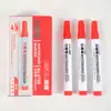 Fácil de borrar sin dejar marcas, marcador para pizarra de gran capacidad, marcador a base de agua de secado no rápido, marcador para tablero de dibujo negro rojo azul al por mayor