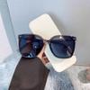 Gafas de Sol Retro Amarillas Transparentes para Hombre, Marca Trendy Ins, Populares en Redes Sociales, Para Conducir, Cara Grande, Gafas con Protección UV, Gafas de Sol para Mujer