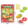 Casa de juegos para niños de exportación transfronteriza, simulación de hamburguesa, postre, pizza, pan, juguete de corte de frutas y verduras, traje, comercio exterior