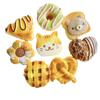 Gatito dona simulación horneado pan crema pegamento diy accesorios para el cabello cuerda para el cabello colgante flor para zapato accesorios de resina