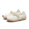 Zapatillas de Ballet de Cuero Genuino con Suela Gruesa, Zapatillas Mary Jane con Punta Baja, Zapatos Planos con Punta Redonda con Correas de Velcro de Perla