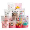 Bolsa de Embalaje de Galletas Lindas de Dibujos Animados Personalizada Bolsa de Regalo de Papel Kraft Bolsa para Dulces de Turrón Bolsa de Papel para Snacks Abeja